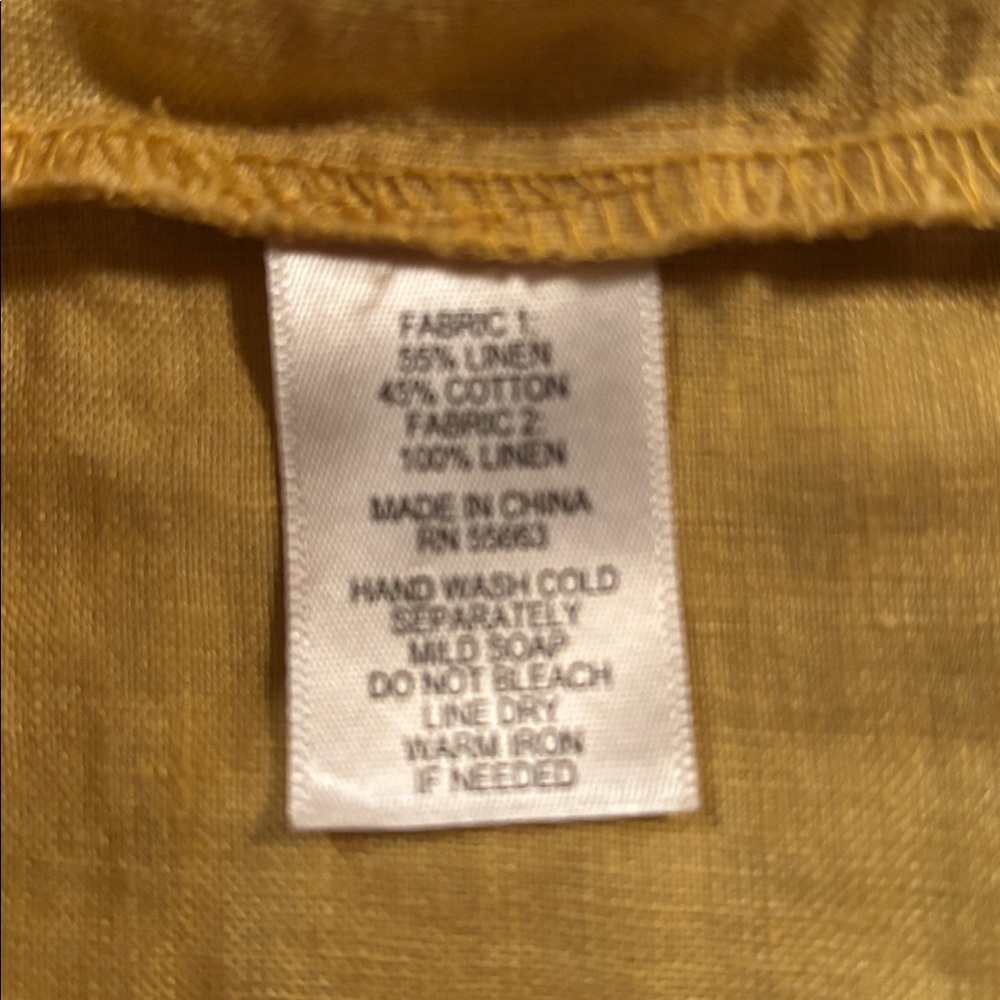Joie Mustard Yellow Blouse - Picture 3 of 3